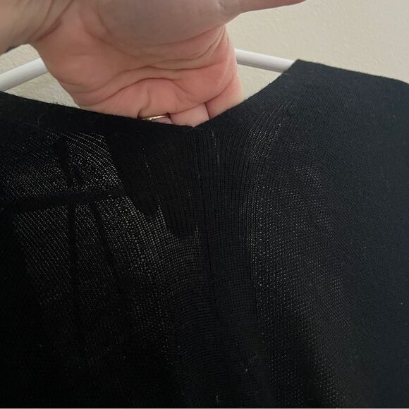 Lululemon Women's Merino Wool Short Sleeve Wrap Cardigan - Size XL/XXL Black - Picture 7 of 8